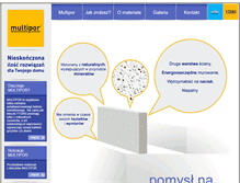 Tablet Screenshot of multipor.budowane.pl